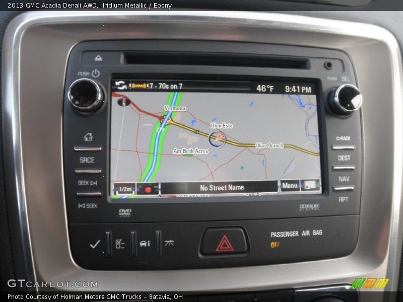 Navigation of 2013 Acadia Denali AWD