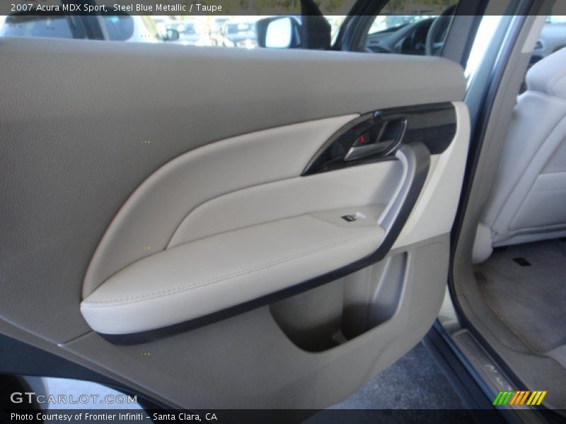 Steel Blue Metallic / Taupe 2007 Acura MDX Sport