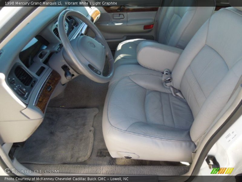 Vibrant White / Light Graphite 1998 Mercury Grand Marquis LS