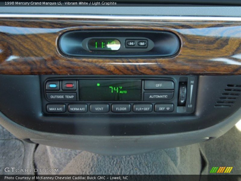 Vibrant White / Light Graphite 1998 Mercury Grand Marquis LS