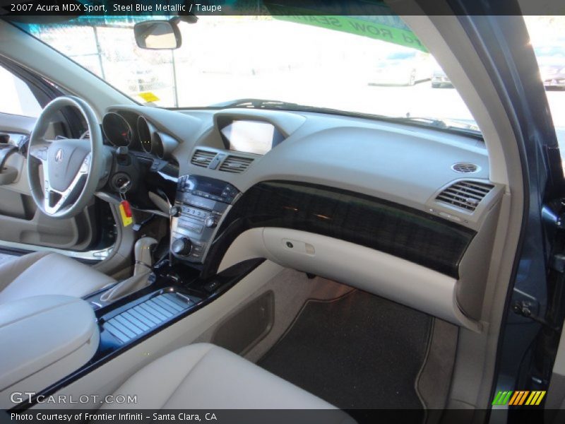 Steel Blue Metallic / Taupe 2007 Acura MDX Sport