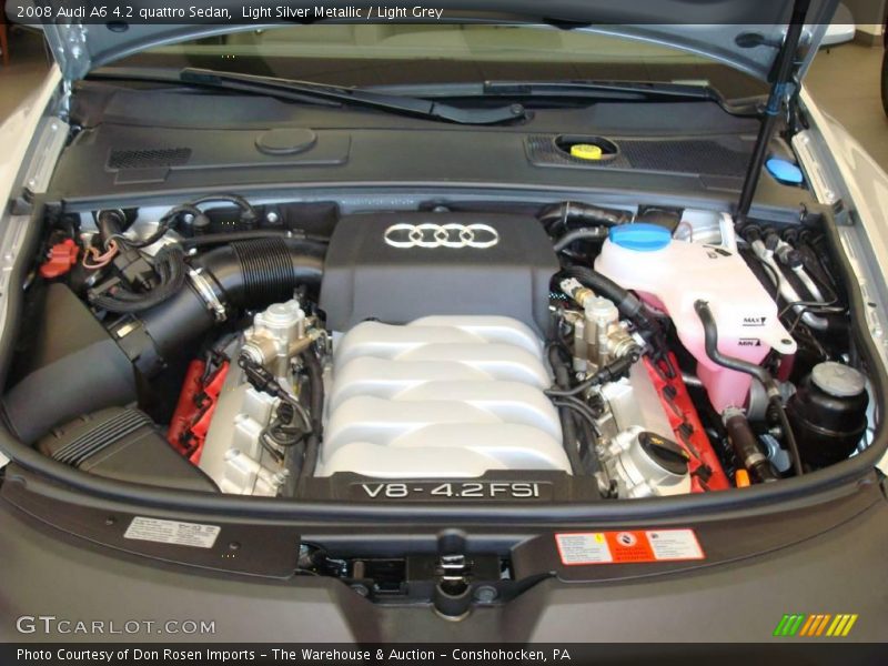 Light Silver Metallic / Light Grey 2008 Audi A6 4.2 quattro Sedan