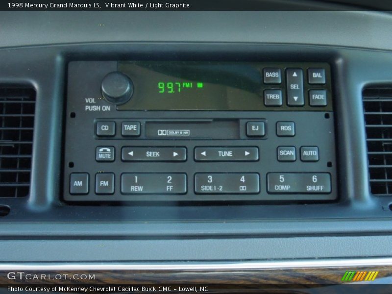 Vibrant White / Light Graphite 1998 Mercury Grand Marquis LS