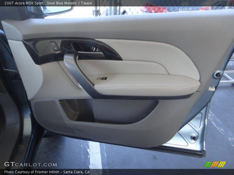 Steel Blue Metallic / Taupe 2007 Acura MDX Sport