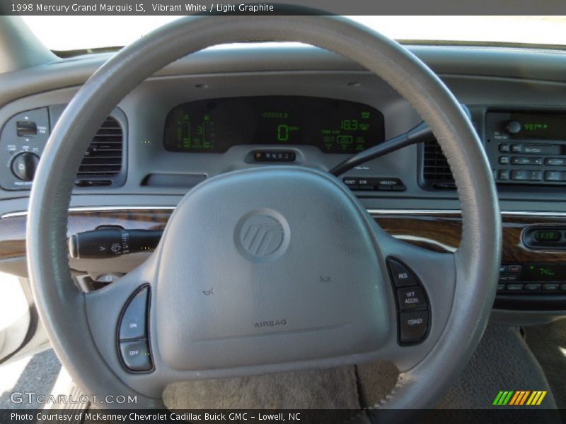 Vibrant White / Light Graphite 1998 Mercury Grand Marquis LS
