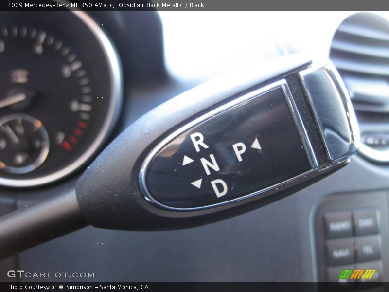 Obsidian Black Metallic / Black 2009 Mercedes-Benz ML 350 4Matic