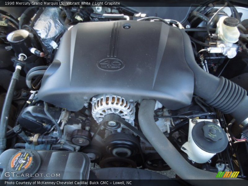 Vibrant White / Light Graphite 1998 Mercury Grand Marquis LS