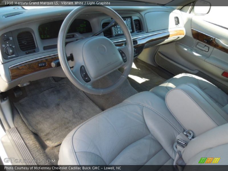 Vibrant White / Light Graphite 1998 Mercury Grand Marquis LS
