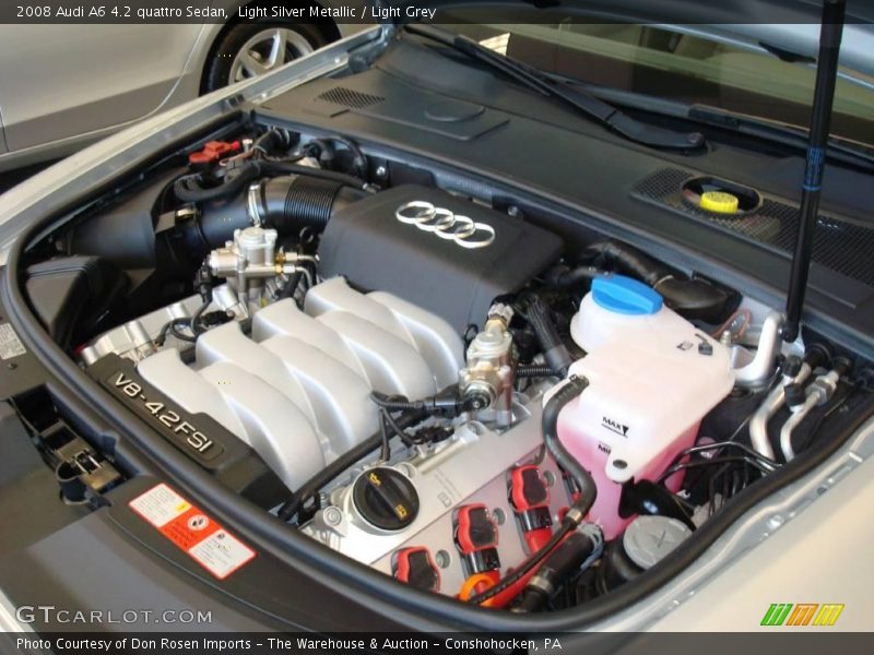 Light Silver Metallic / Light Grey 2008 Audi A6 4.2 quattro Sedan
