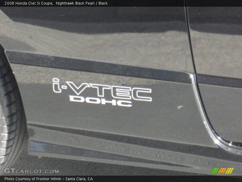 Nighthawk Black Pearl / Black 2008 Honda Civic Si Coupe