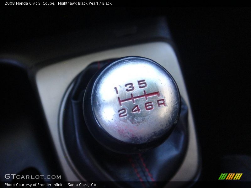 Nighthawk Black Pearl / Black 2008 Honda Civic Si Coupe