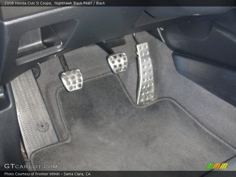 Nighthawk Black Pearl / Black 2008 Honda Civic Si Coupe