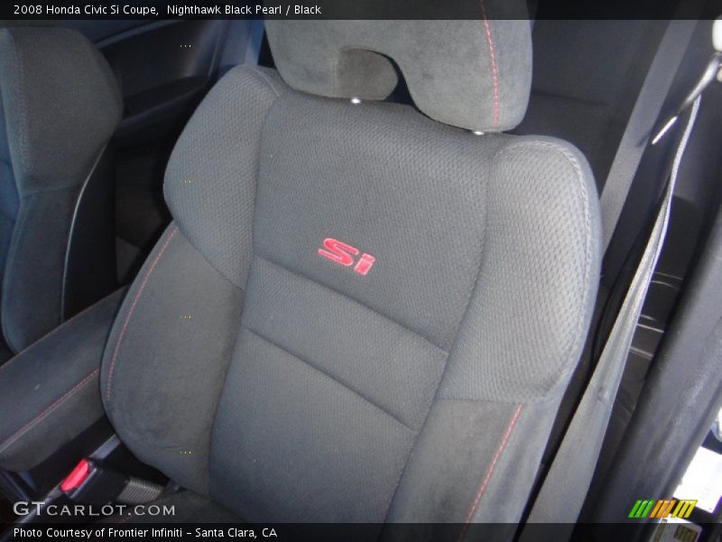 Nighthawk Black Pearl / Black 2008 Honda Civic Si Coupe