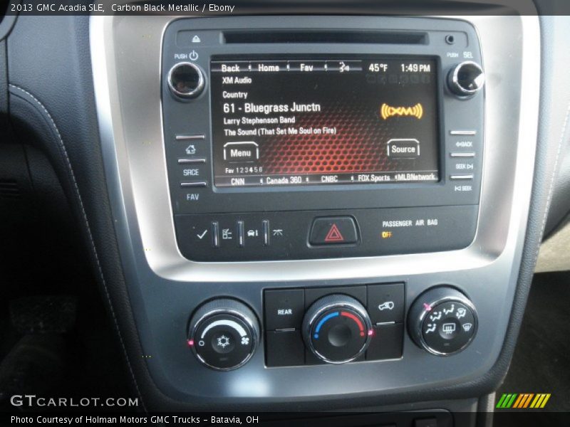 Carbon Black Metallic / Ebony 2013 GMC Acadia SLE