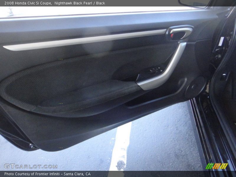 Nighthawk Black Pearl / Black 2008 Honda Civic Si Coupe