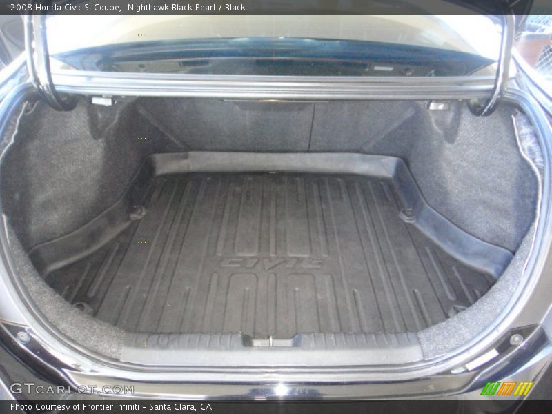 Nighthawk Black Pearl / Black 2008 Honda Civic Si Coupe