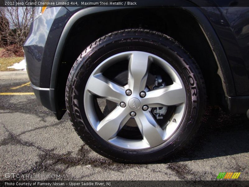 Maximum Steel Metallic / Black 2012 Jeep Grand Cherokee Limited 4x4