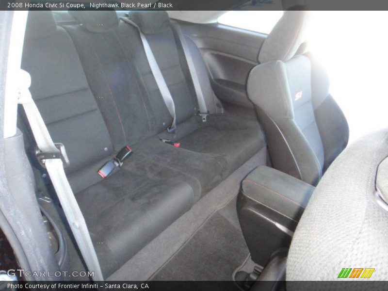 Nighthawk Black Pearl / Black 2008 Honda Civic Si Coupe