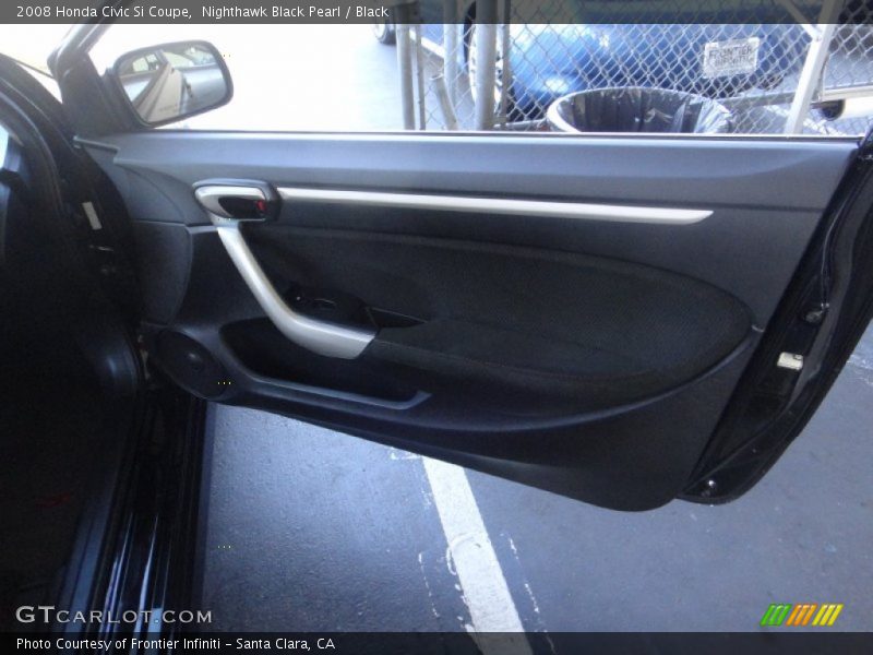 Nighthawk Black Pearl / Black 2008 Honda Civic Si Coupe