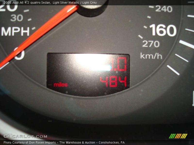 Light Silver Metallic / Light Grey 2008 Audi A6 4.2 quattro Sedan