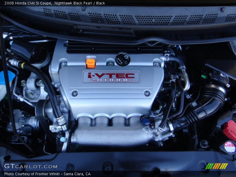 Nighthawk Black Pearl / Black 2008 Honda Civic Si Coupe
