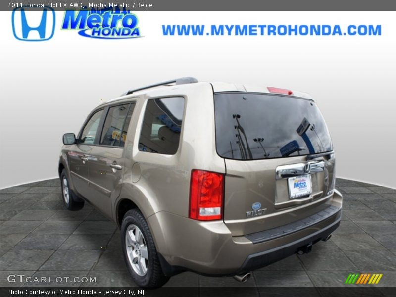 Mocha Metallic / Beige 2011 Honda Pilot EX 4WD