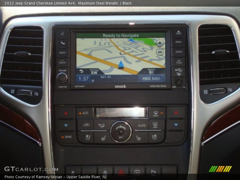 Maximum Steel Metallic / Black 2012 Jeep Grand Cherokee Limited 4x4