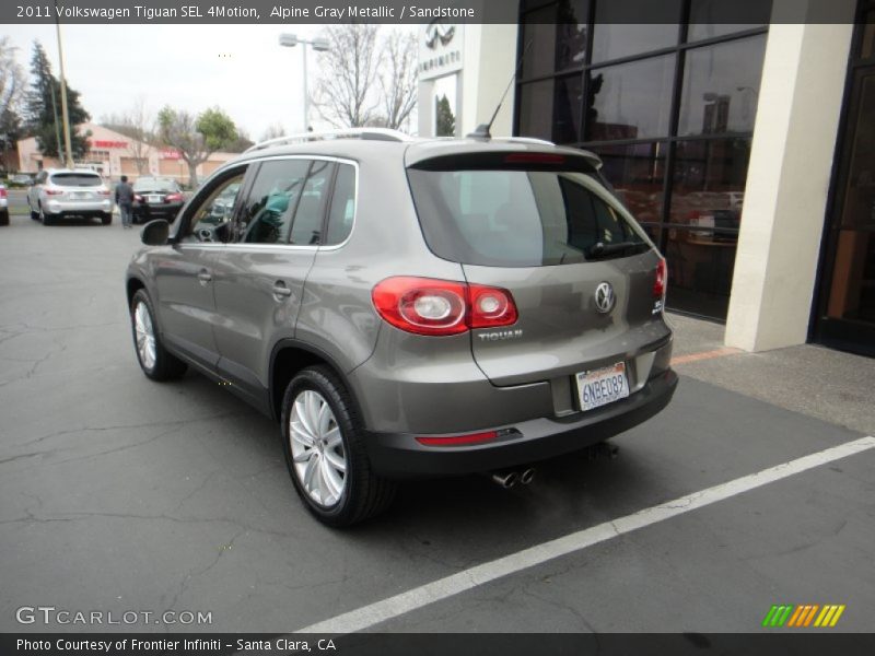 Alpine Gray Metallic / Sandstone 2011 Volkswagen Tiguan SEL 4Motion
