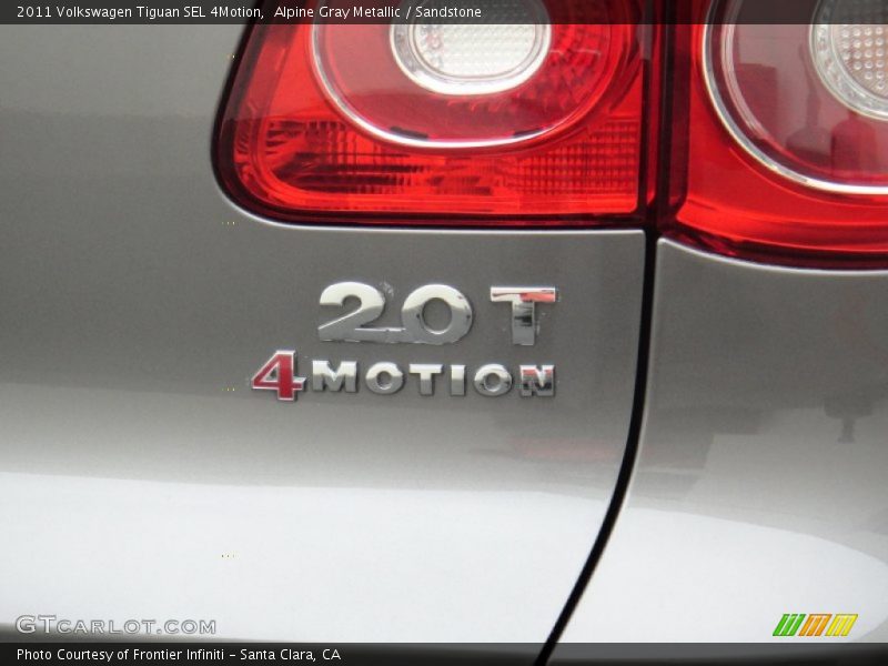 Alpine Gray Metallic / Sandstone 2011 Volkswagen Tiguan SEL 4Motion