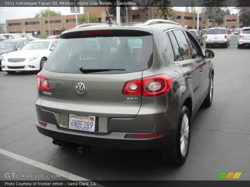 Alpine Gray Metallic / Sandstone 2011 Volkswagen Tiguan SEL 4Motion