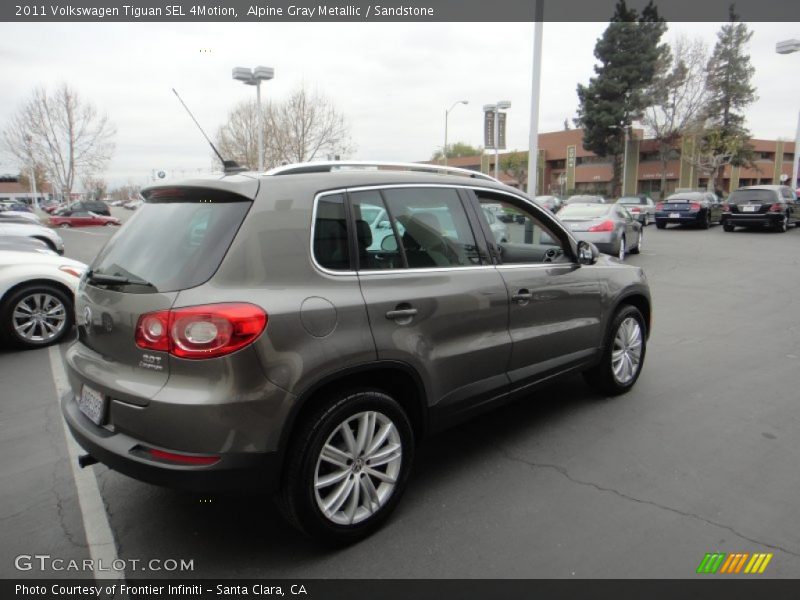 Alpine Gray Metallic / Sandstone 2011 Volkswagen Tiguan SEL 4Motion