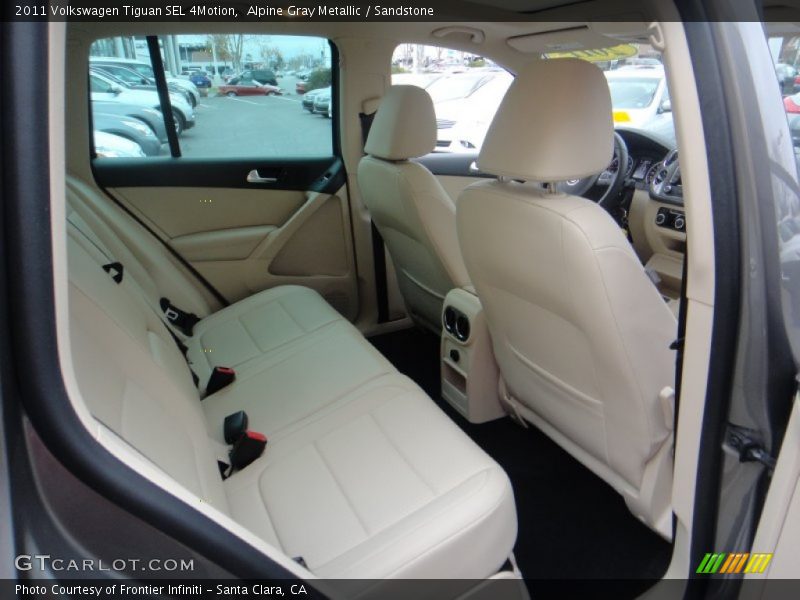 Alpine Gray Metallic / Sandstone 2011 Volkswagen Tiguan SEL 4Motion