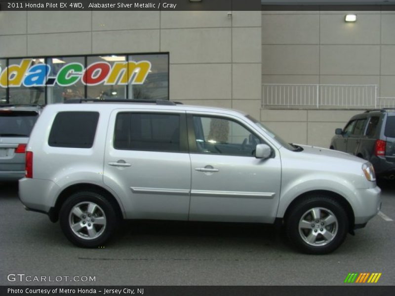 Alabaster Silver Metallic / Gray 2011 Honda Pilot EX 4WD