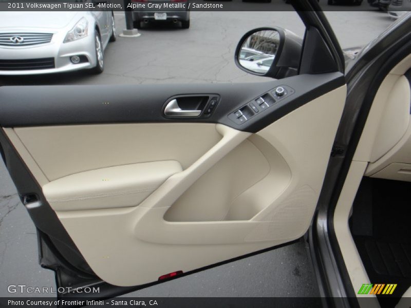 Alpine Gray Metallic / Sandstone 2011 Volkswagen Tiguan SEL 4Motion
