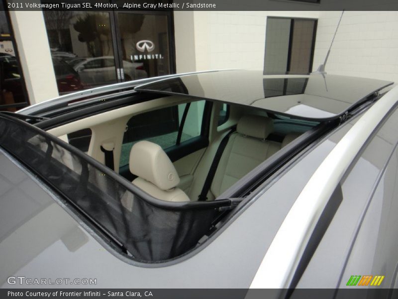 Alpine Gray Metallic / Sandstone 2011 Volkswagen Tiguan SEL 4Motion