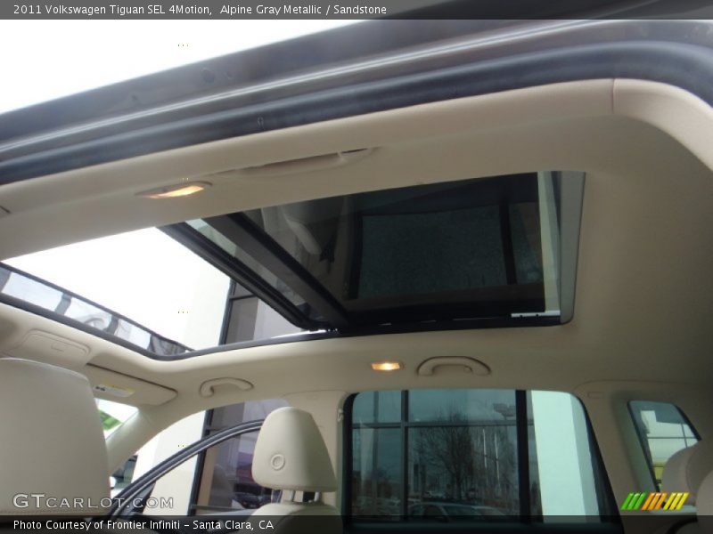 Alpine Gray Metallic / Sandstone 2011 Volkswagen Tiguan SEL 4Motion