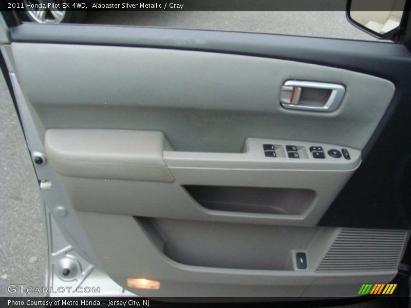 Alabaster Silver Metallic / Gray 2011 Honda Pilot EX 4WD