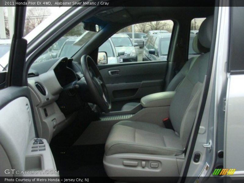 Alabaster Silver Metallic / Gray 2011 Honda Pilot EX 4WD