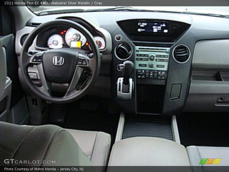 Alabaster Silver Metallic / Gray 2011 Honda Pilot EX 4WD