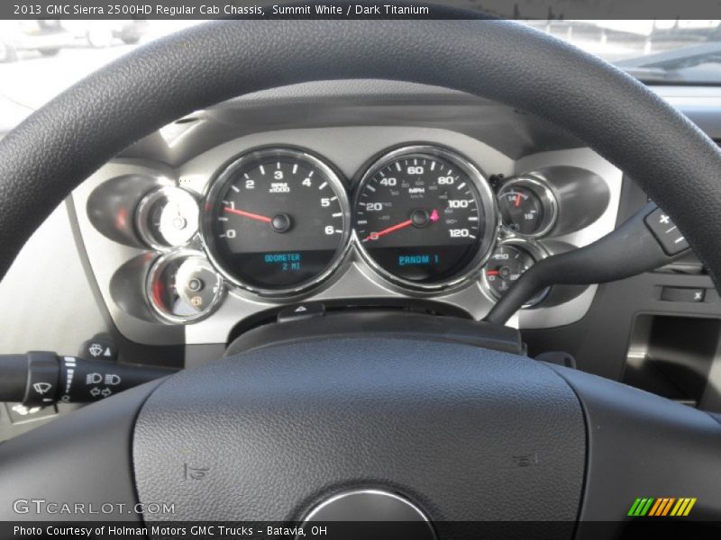 Summit White / Dark Titanium 2013 GMC Sierra 2500HD Regular Cab Chassis