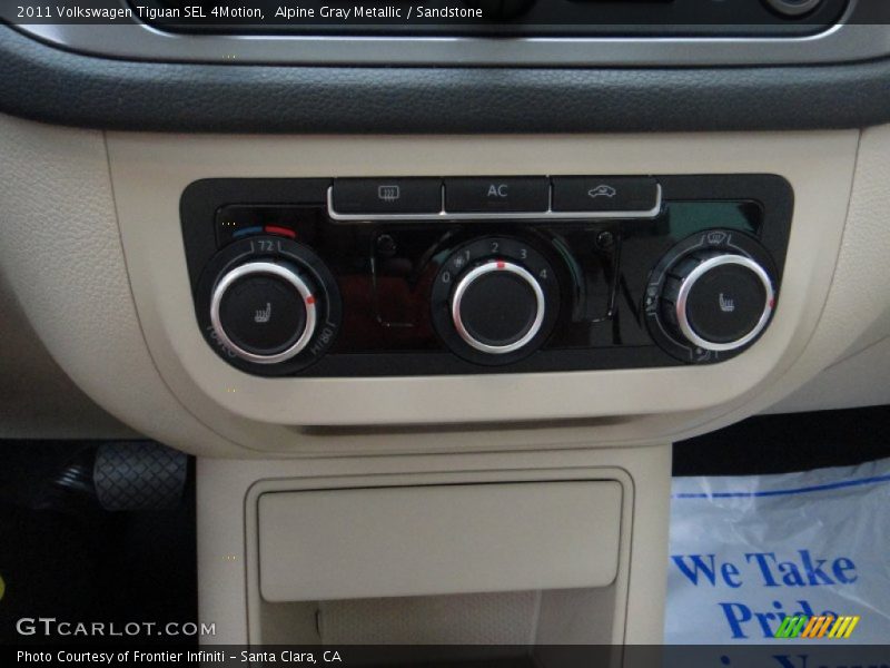Alpine Gray Metallic / Sandstone 2011 Volkswagen Tiguan SEL 4Motion