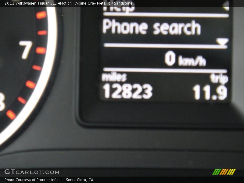 Alpine Gray Metallic / Sandstone 2011 Volkswagen Tiguan SEL 4Motion