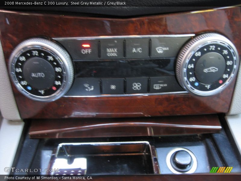 Steel Grey Metallic / Grey/Black 2008 Mercedes-Benz C 300 Luxury