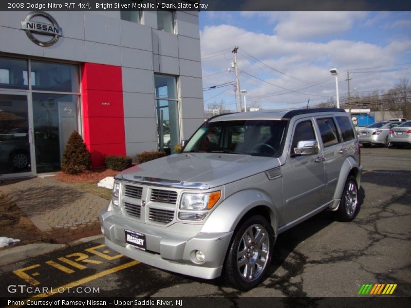 Bright Silver Metallic / Dark Slate Gray 2008 Dodge Nitro R/T 4x4