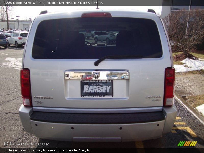Bright Silver Metallic / Dark Slate Gray 2008 Dodge Nitro R/T 4x4