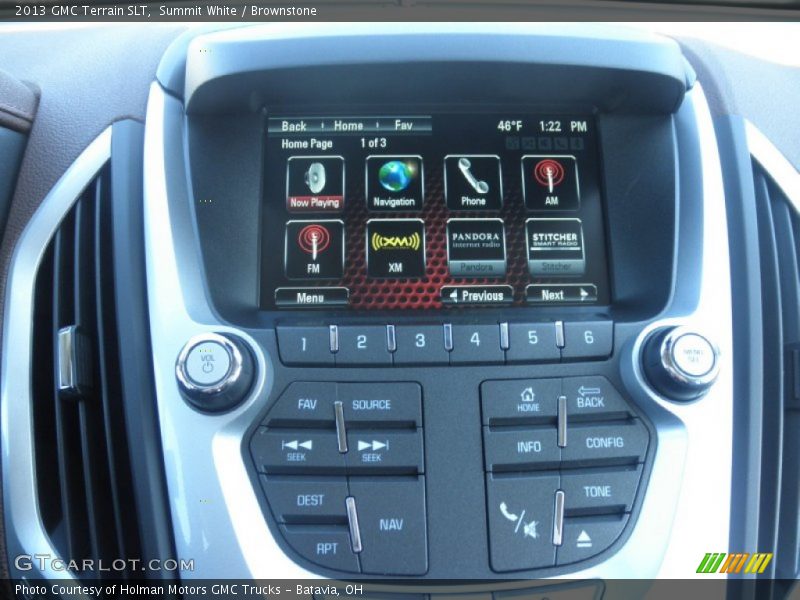 Summit White / Brownstone 2013 GMC Terrain SLT