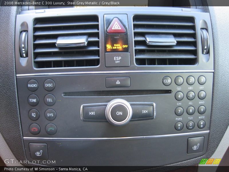 Steel Grey Metallic / Grey/Black 2008 Mercedes-Benz C 300 Luxury
