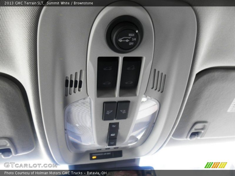 Summit White / Brownstone 2013 GMC Terrain SLT