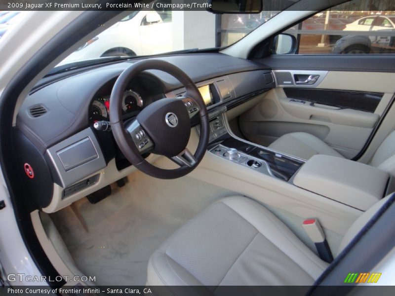 Porcelain White / Champagne/Truffle 2009 Jaguar XF Premium Luxury