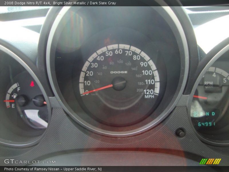 Bright Silver Metallic / Dark Slate Gray 2008 Dodge Nitro R/T 4x4
